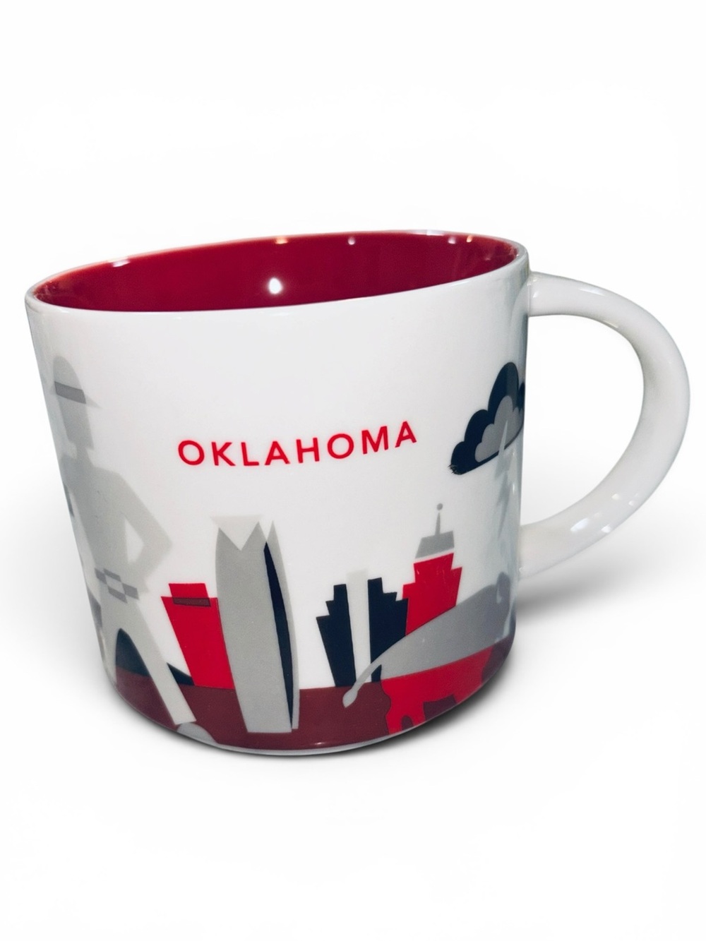 Starbucks OKLAHOMA Coffee Mug You Are Here Collection 14 oz State Cup Tea 2016